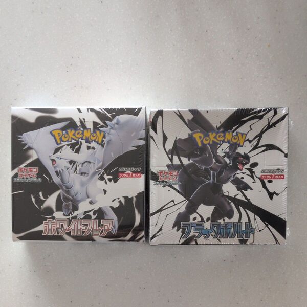 ポケモンカードゲーム スカーレット バイオレット 拡張パック ホワイトフレア/ブラックボルト 各1BOX シュリンク付