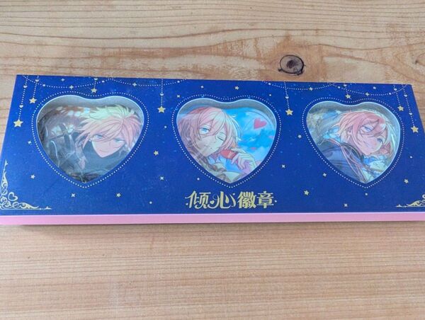 【あんさんぶるスターズ】天祥院英智 中国版グッズ 傾心ハート缶バッジ 3種類6セット