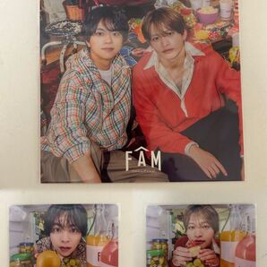 timelesz FAM 通常盤特典 佐藤勝利・猪俣周杜 トレカ1枚(裏表)&アナザージャケット セット