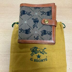 IL BISONTE 二つ折り財布 ブラウン レザー