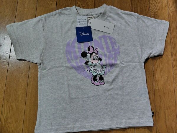 RELA.ディズニー ミニーちゃん 半袖Tシャツ120新品タグ付き