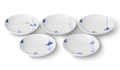 【新品】ロイヤルコペンハーゲン ブルーパルメッテ プレート10cm 5柄セット 1052404 ★化粧箱なし★