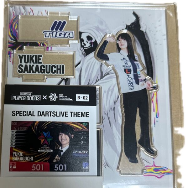 坂口優希恵 プロ ダーツ アクリルスタンド ダーツライブテーマ