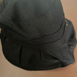 バケットハット 黒●大●日焼け防止帽子●大きめ深め可愛いチューリップ