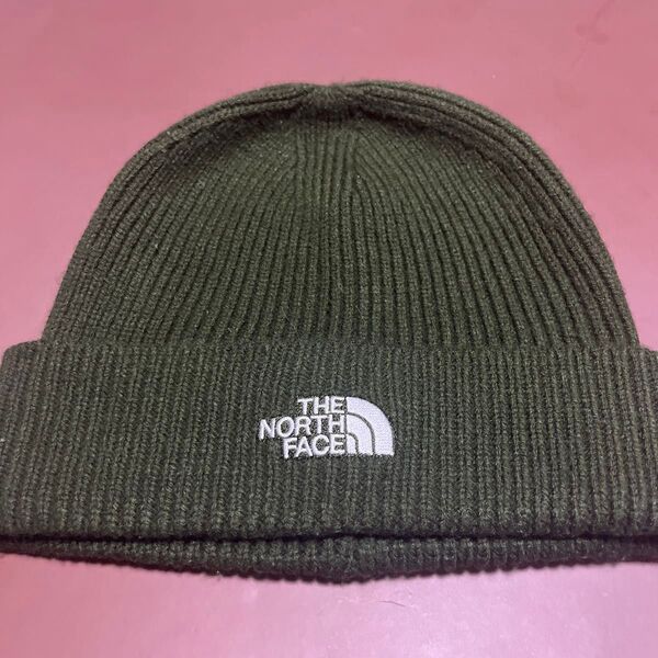 THE NORTH FACE ニット帽 ダークグリーン●ノースフェイス●ビーニー●カーキ