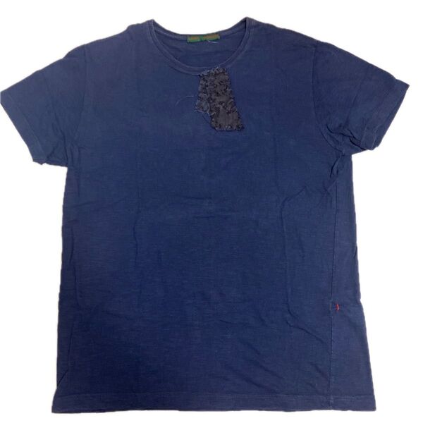 【vintage】CACEY VIDALENC Tシャツ ネイビー系色 Lサイズ表記 フランス製 半袖