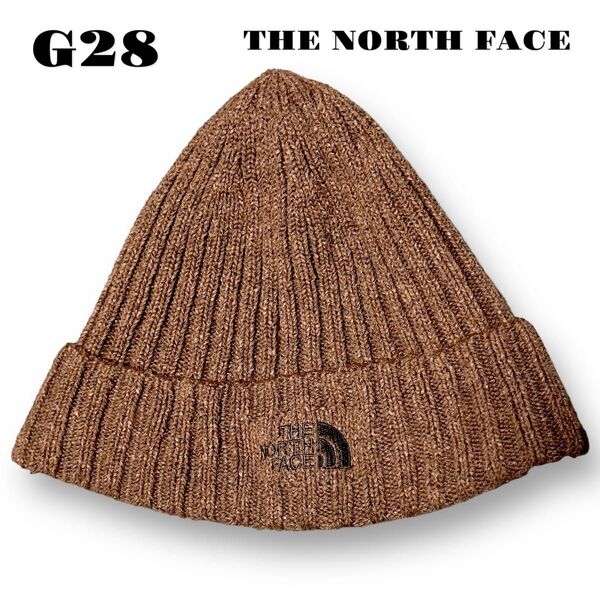 未使用品! THE NORTH FACE ビーニー ニット キャップ 帽子 茶色