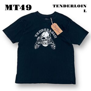 人気品! TENDERLOIN tenderloin てんだーろいん TEE SHIRT 半袖 Tシャツ スカル ブラック 黒 L