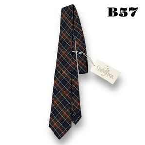 未使用品! THE STYLIST JAPAN ザ スタイリスト ジャパン necktie ネクタイ check チェック 紺 青