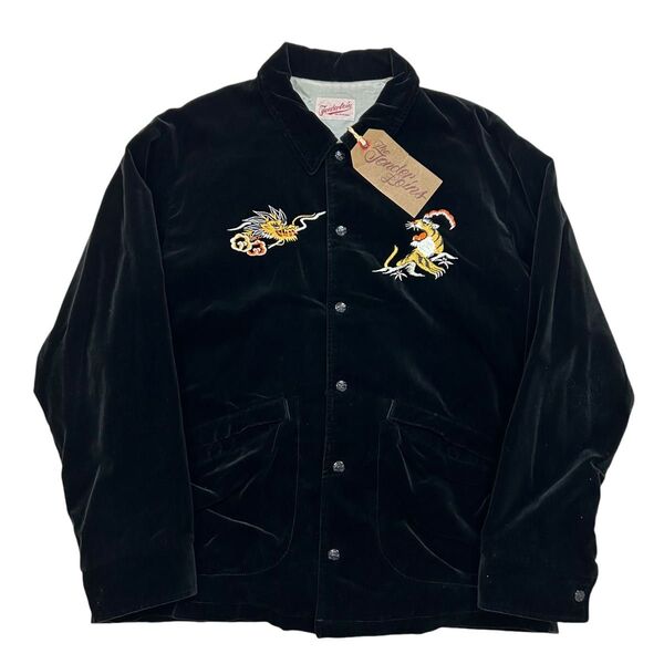 ★限定出品★ TENDERLOIN テンダーロイン SOUVENIR JKT V スーベニア ベロア ジャケット ブラック 黒 M
