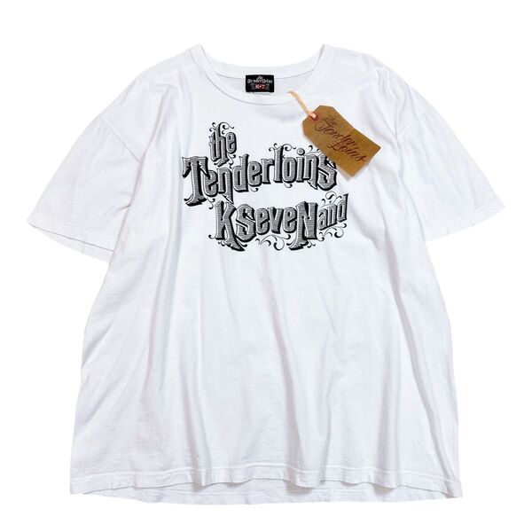 希少品! TENDERLOIN テンダーロイン TEE K-SEVEN 半袖 Tシャツ ケーセブン ホワイト 白 XL プリント