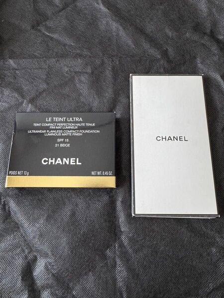 CHANEL ル タン ウルトラ コンパクト 21ベージュ SPF15 ファンデーション 手鏡 手持ち 新品未使用 即日発送
