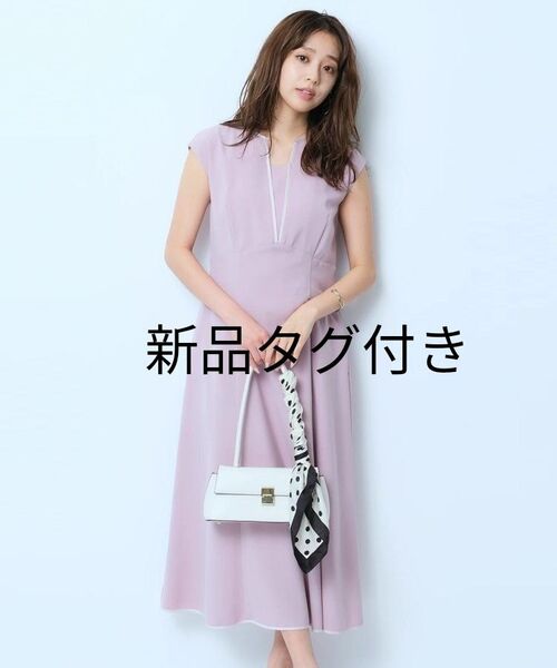 JUSGLITTY ジャスグリッティー ディープVネックナローワンピースピンク 限定カラー アルページュストーリー