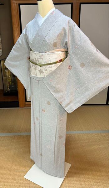 3点セット 知る人ぞ知る 高級洗えるお着物 英 袋帯 帯締め