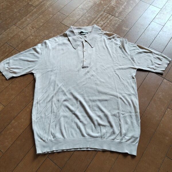 JOHN SMEDLEY Isis ジョンスメドレー ポロシャツ シーアイランドコットン S ベージュ