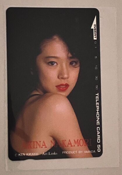 中森明菜 テレフォンカード 未使用