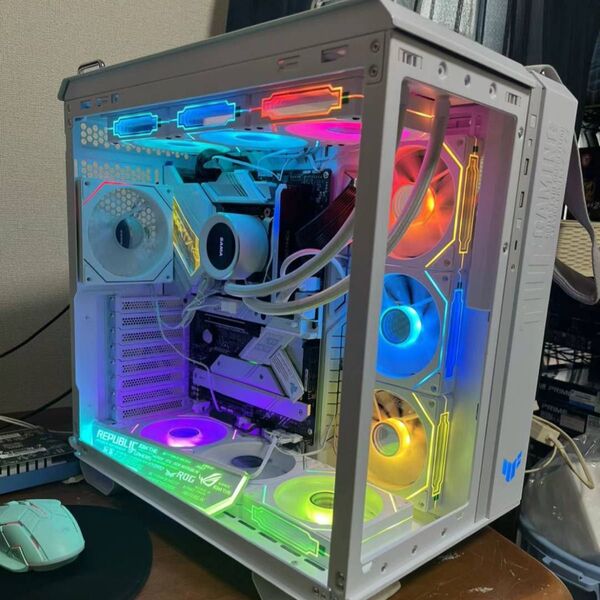 ASUS TUF Gaming GT502ケース+ファン10個+GPUスタンド