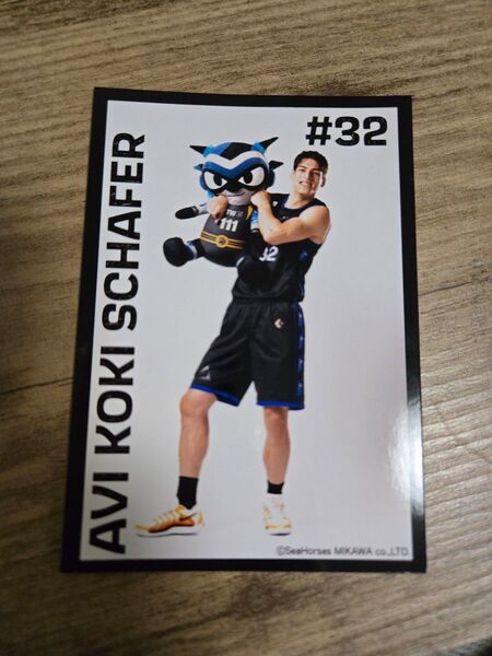 シーホース三河★シェーファーアヴィ幸樹 生写真 タツヲチップス特典