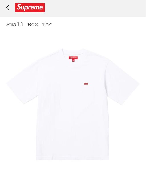Supreme Small Box Tee "White" (25SS) Lサイズ