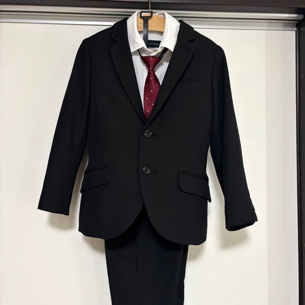 【美品】キャサリンコテージ atherine Cottage スーツ 120cm 4点セット ブラック ネクタイ付き