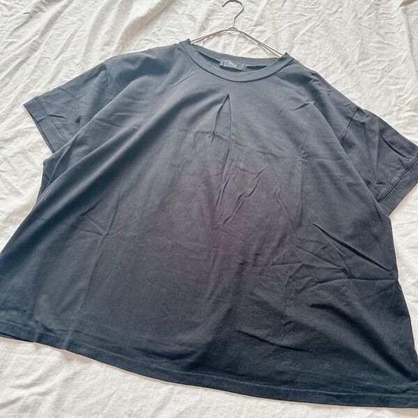 スマイルランド Tシャツ 半袖 半袖Tシャツ クルーネック ブラック カットソー トップス 8L