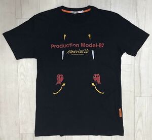 エバンゲリオン EVANGELION 限定 コラボ Tシャツ M 黒 エヴァンゲリオン 2号機 アスカ ユニクロ