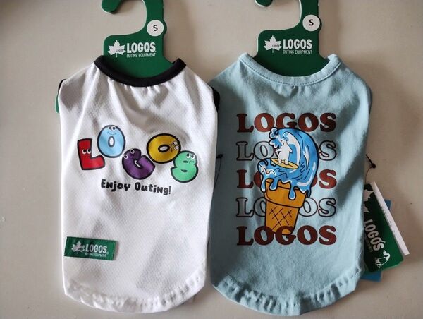LOGOS ペットウェア2枚セット Sサイズ 虫除け&清涼加工 犬服 タンクトップ