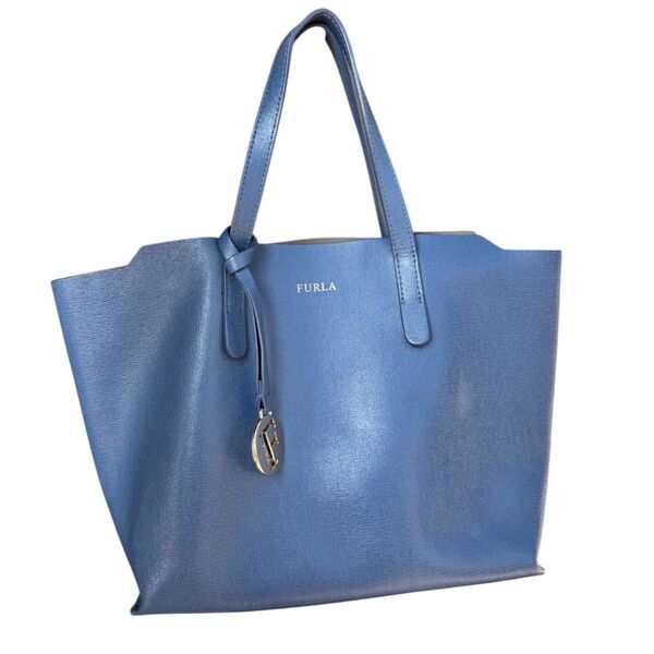 FURLA フルラ サリー ミニ スモール S ハンドバッグ チャーム ブルー