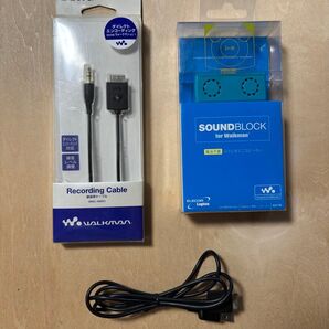 ウォークマン 録音用ケーブル WMC-NWR1 SONY WALKMAN ダイレクト録音 スピーカー SOUND BLOCK 純正