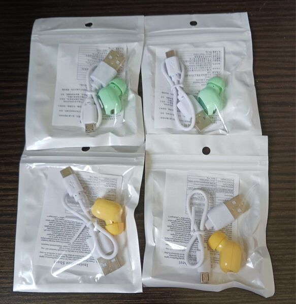 【未検品】ワイヤレスイヤホン 片耳 両耳 グリーン イエロー ジャンク