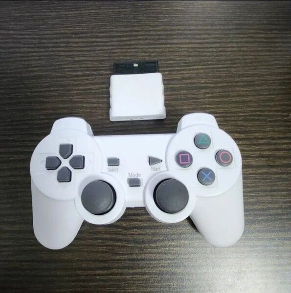 【未使用品】PS2 ワイヤレス コントローラー 互換品 プレステ2 PlayStation2 ホワイト