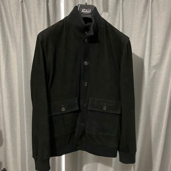 【美品】VALSTARINO(ヴァルスタリーノ)黒 スエード レザージャケット ブラック 春 秋 冬