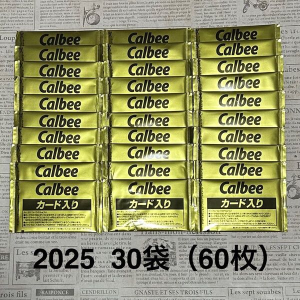 【匿名発売】プロ野球チップスカード2025 Calbee 30袋(60枚) まとめ売り