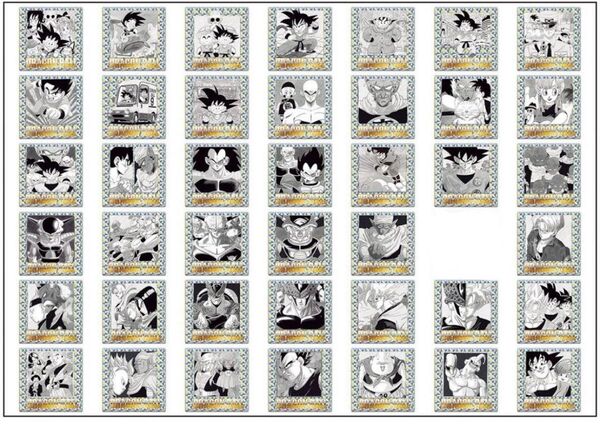 ドラゴンボール 40周年記念オリジナルイラストレーション シールウエハース 全41種セット 二十七巻欠品