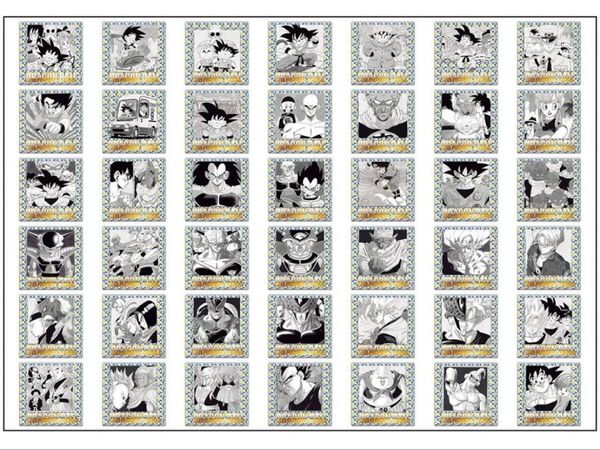 ドラゴンボール 40周年記念オリジナルイラストレーション シールウエハース 全42種セット フルコンプリート