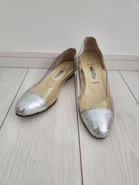 NADIA FEDE パンプス クリア シルバー 35 1/2 2.5-23cm