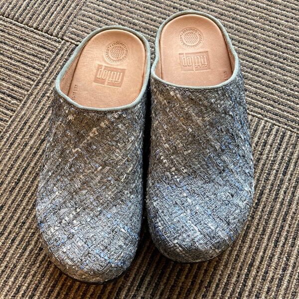 fitflop ブルー系 サボ・クロッグサンダル