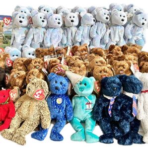 【断捨離中】Ty Beanie Babies ビーニーベイビーズ ぬいぐるみ まとめ売り 48体セット FIFA マック 誕生日