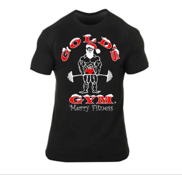 2024 GOLD'S GYM サンタ Tシャツ Lサイズ メンズ ブラック