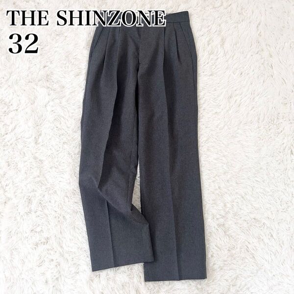 現行 美品 ザシンゾーン クライスラーパンツ グレー スラックス ワイド the sinzone ダークグレー センタープレス