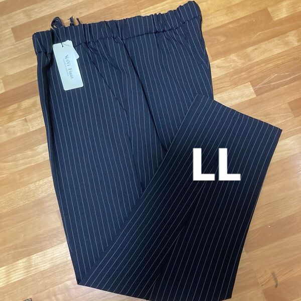 スラックス ストライプ パンツ 新品未使用 LL 大きいサイズ