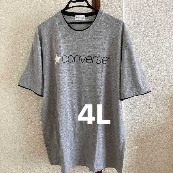 メンズ Tシャツ 半袖Tシャツ コンバース 大きいサイズ 4L メッシュ