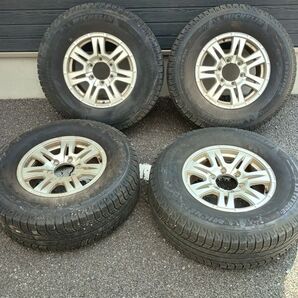 ②三菱 パジェロ トライトン 265 スタッドレス 70R16 4H ホイール