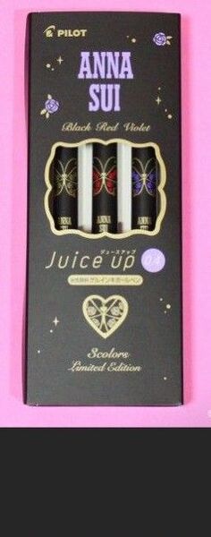 新品!アナスイ ジュースアップ 3本セット ボールペン 赤紫黒 パイロット ANASUI
