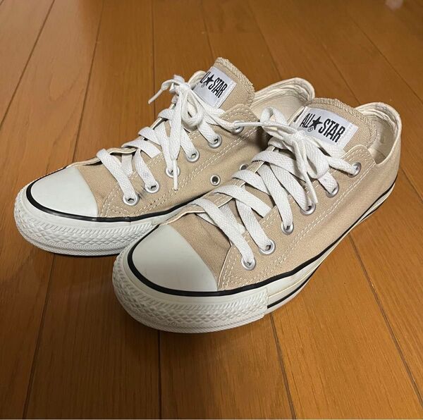 CONVERSE ALL STAR ベージュ ローカットスニーカー 24cm