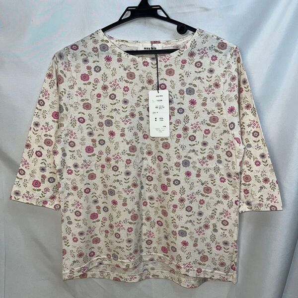 azz bis 花柄七分袖Tシャツ M~L