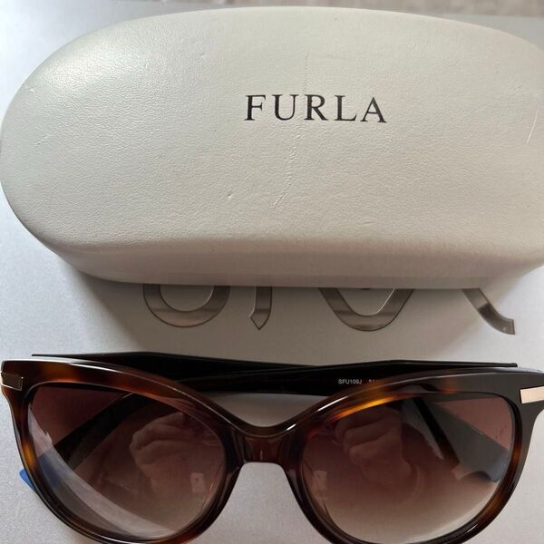 FURLA サングラス ブラウン グラデーション