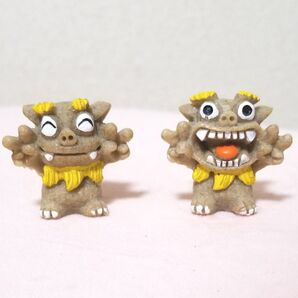 クーポン使用500円 魔除け シーサー2個セット 置物 インテリア 送料込み