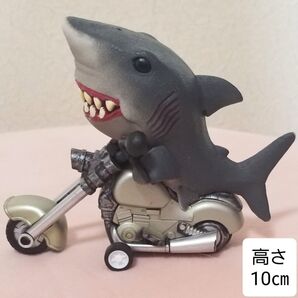 サメ バイク フィギュア インテリア 置物 ヴィンテージ風 鮫 送料込み