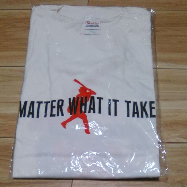 青木宣親/NO MATTER WHAT IT TAKES/Tシャツ/Lサイズ/非売品◇東京ヤクルトスワローズ